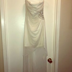 White formal dress